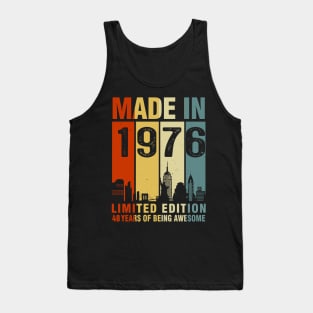 Made In 1976 48th Birthday 48 Years Old Tank Top